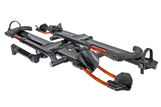 NV 2.0 - 1.25" - 2-Bike Rack - Gray Metallic and Orange Anodize