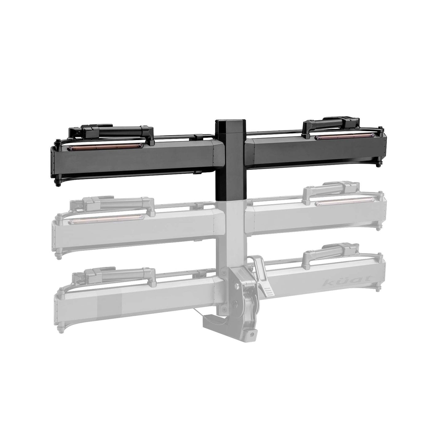 Piston Pro X Add On LED Dual Ratchet Platform Rack with Kashima - 1 Bike - Galaxy Gray